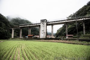 宇都井駅遠景(階段棟側) 宇都井駅遠景(階段棟側)