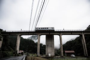 電車が乗り入れる宇都井駅 電車が乗り入れる宇都井駅