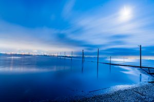 江川海岸2017/12/02　2:47潮が入り始める