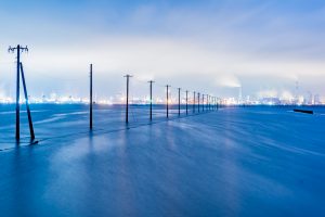 江川海岸2017/12/02　3:08満潮に近い