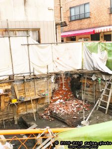 凌雲閣(浅草十二階)基礎と思われる部分2 凌雲閣(浅草十二階)基礎と思われる部分2