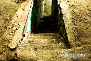 ブロックアート最下層へ向かう階段 ブロックアート最下層へ向かう階段