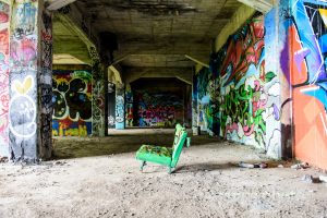 ブロックアート最上階にあった椅子 ブロックアート最上階にあった椅子