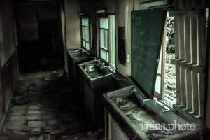 十文字学園河口湖寮:宿泊施設1階洗面室 十文字学園河口湖寮:宿泊施設1階洗面室