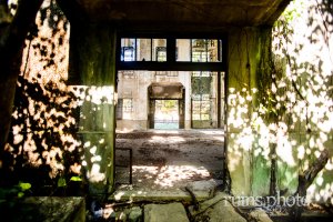 大久野島：第二発電室を北側から撮影