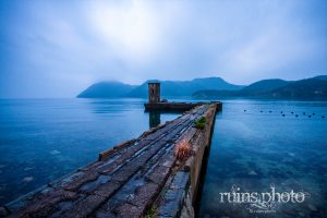 片島魚雷発射試験場:射場上屋の遠景