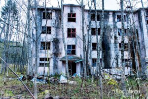 築別炭砿アパート外観(北海道羽幌町)