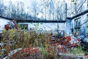 築別炭砿坑口浴場跡、売店があったと思われる場所(北海道羽幌町) 築別炭砿坑口浴場跡、売店があったと思われる場所(北海道羽幌町)