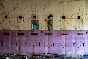 築別炭砿坑口浴場跡、化粧室(北海道羽幌町) 築別炭砿坑口浴場跡、化粧室(北海道羽幌町)