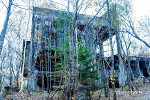 羽幌炭鉱選鉱場：外観（北海道羽幌町）