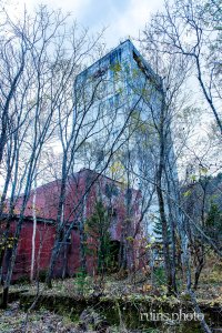 羽幌炭鉱立坑櫓：外観（北海道羽幌町）