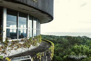 国民宿舎むろとの3階部分外観(高知県室戸市)