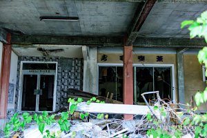 寿司喫茶:寿司喫茶と書かれた看板(鹿児島県志布志市)