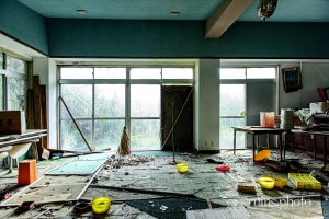 都井岬グランドホテル、従業員用の空間だったと思われる場所(宮崎県串間市) 都井岬グランドホテル、従業員用の空間だったと思われる場所(宮崎県串間市)