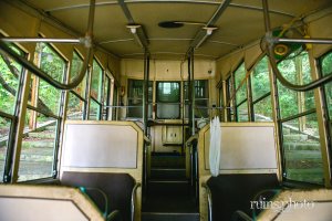 屋島ケーブル、義経号の車内写真(2020年) 屋島ケーブル、義経号の車内写真(2020年)