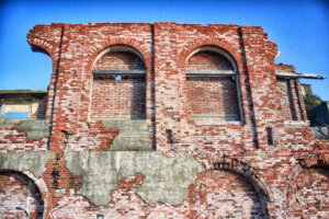 軍艦島総合事務所・東側・2007年