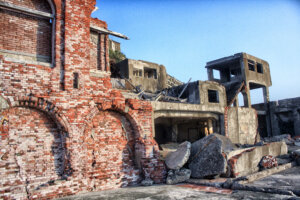 軍艦島総合事務所・東側・2007年