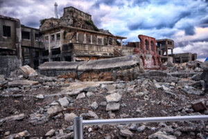 軍艦島総合事務所・東側・2008年