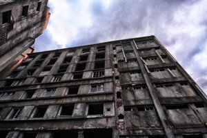 軍艦島30号棟外観・西側